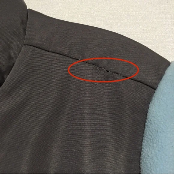 Free country full zip soft shell Jacket blue & Grey LG - Picture 14 of 14